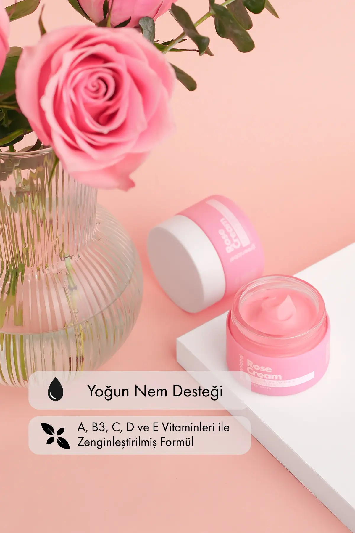 Green Label Gül Yağı Kremi Nemlendirici, Kırışıklık Karşıtı Ve Cilt Sıkılaştırıcı Bakım 50 ml