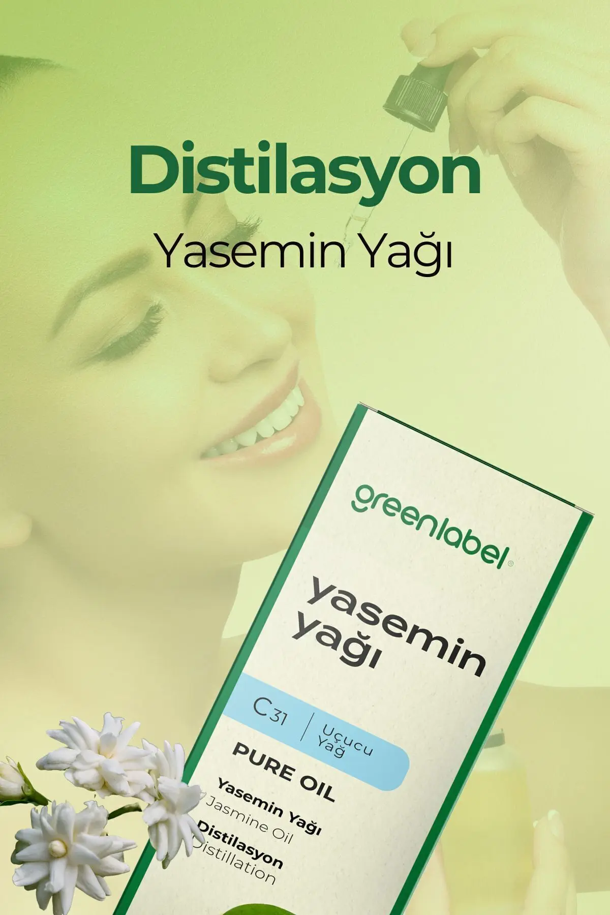 Green Label Yasemin Yağı %100 Doğal Ve Saf 10ml