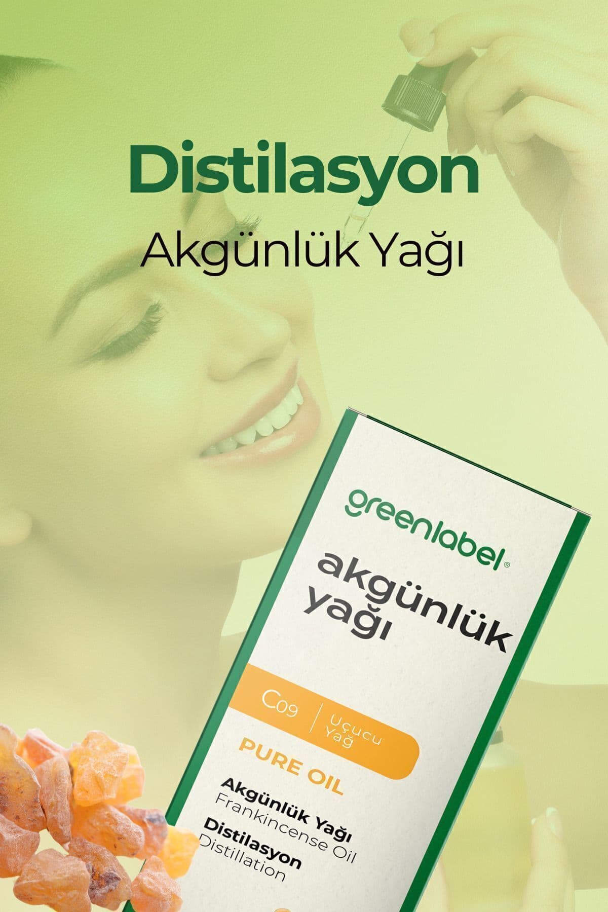 Green Label Akgünlük Yağı %100 Doğal Ve Saf Yatıştırıcı, Rahatlatıcı 20ml