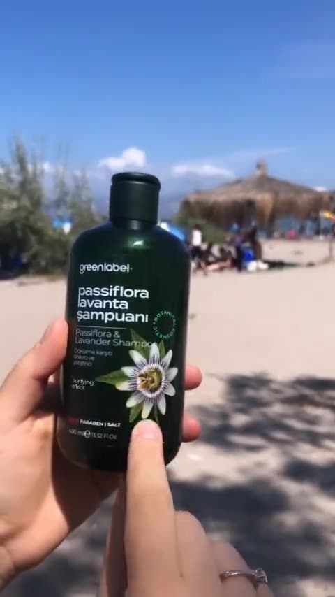 Green Label Passiflora Ve Lavanta Özlü Parabensiz Tuzsuz Kepek Karşıtı Bakım Ve Onarım Şampuanı 400ml