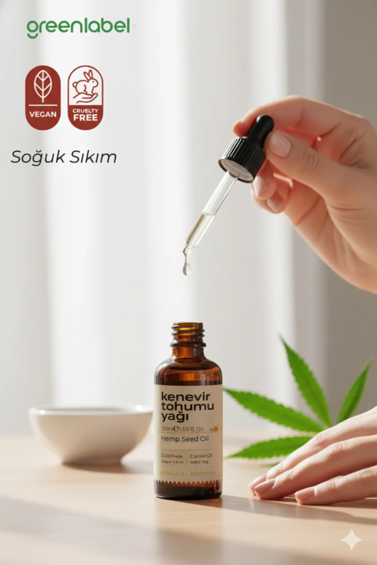 Green Label Kenevir Tohumu Yağı 50 ml