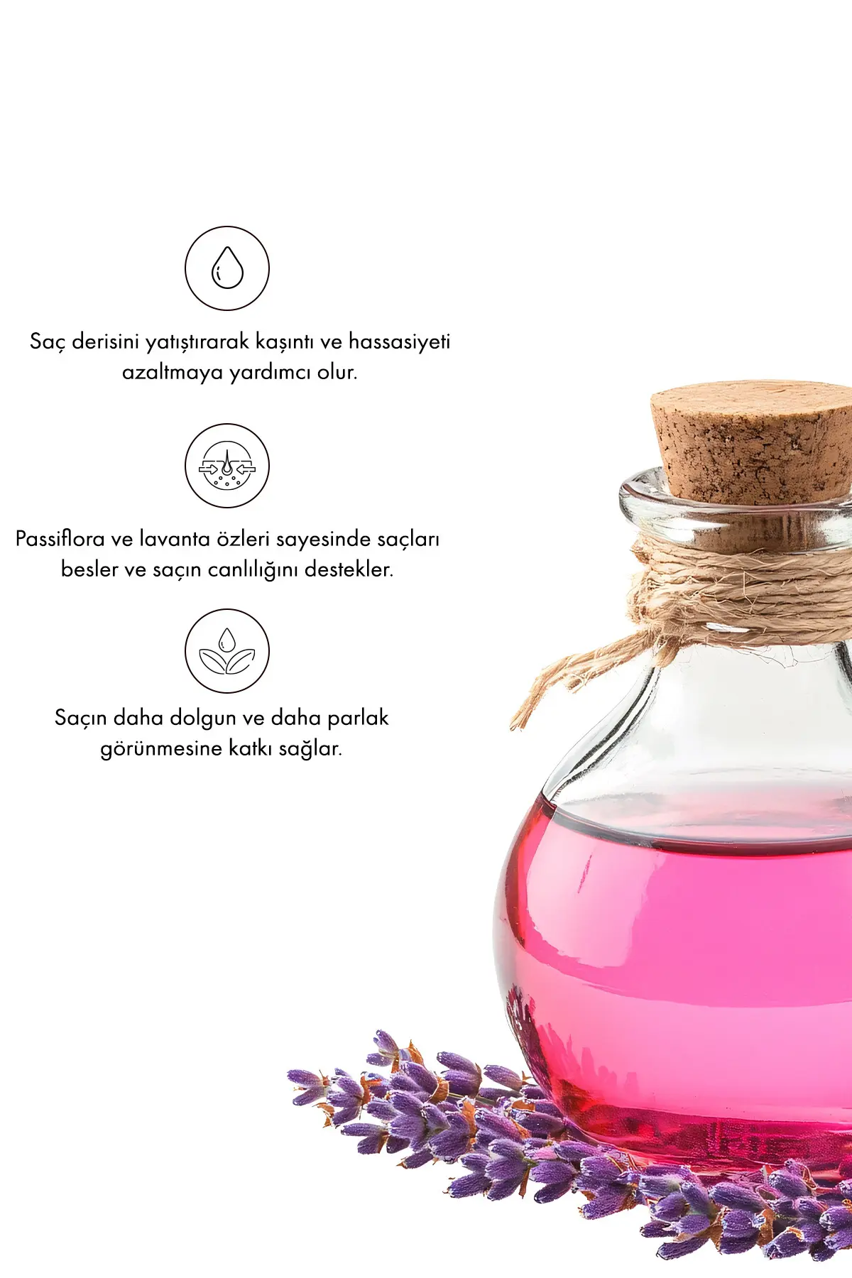Green Label Passiflora Ve Lavanta Özlü Parabensiz Tuzsuz Kepek Karşıtı Bakım Ve Onarım Şampuanı 400ml