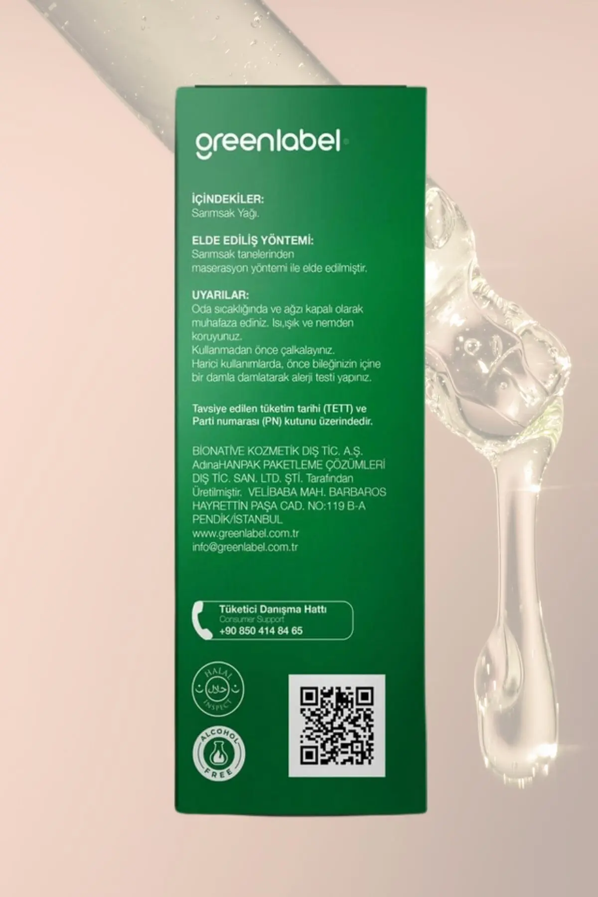 Green Label Sarımsak Yağı Soğuk Sıkım %100 Doğal Ve Saf 20ml