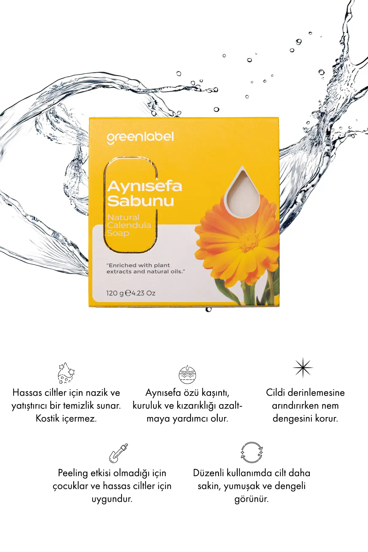 Green Label Aynısefa Sabunu Natural Hassas Ciltler Için 120gr.