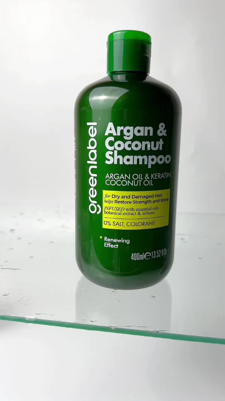 Green Label Argan Ve Hindistan Cevizi Özlü Dökülme Karşıtı Besleyici Ve Onarıcı Keratin şampuanı 400 ml