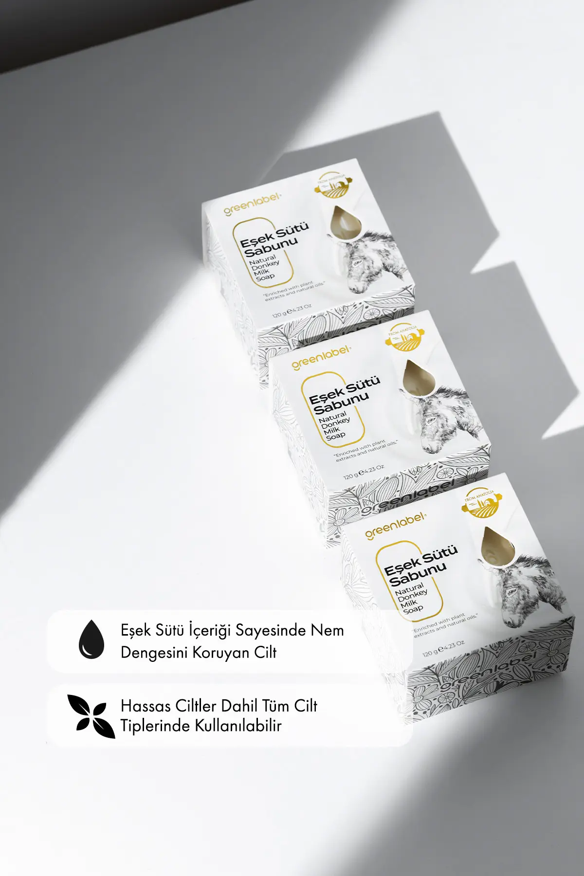 Green Label Eşek Sütü Sabunu Natural Canlandırıcı Ve Besleyici 120gr.
