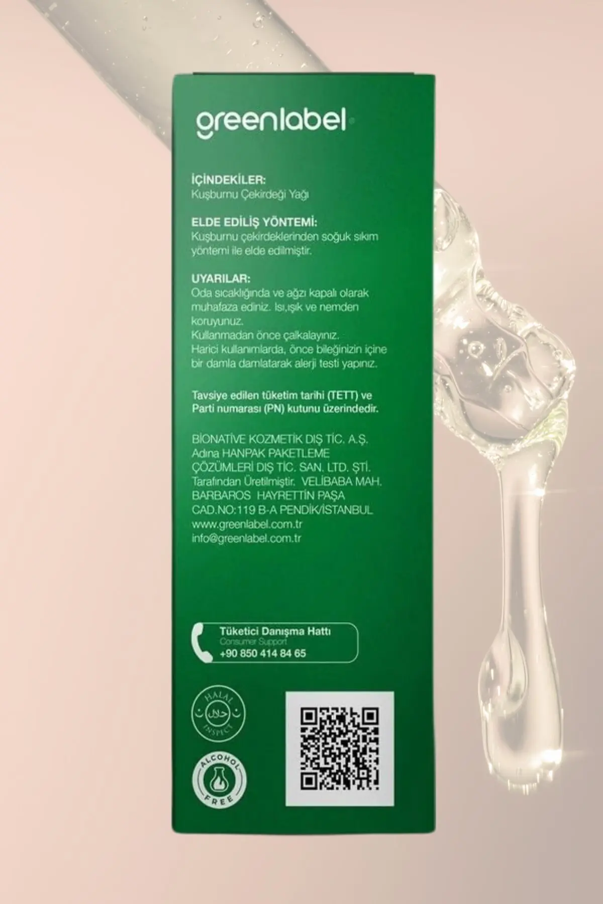 Green Label Kuşburnu Çekirdeği Yağı Soğuk Sıkım %100 Doğal Ve Saf 20ml