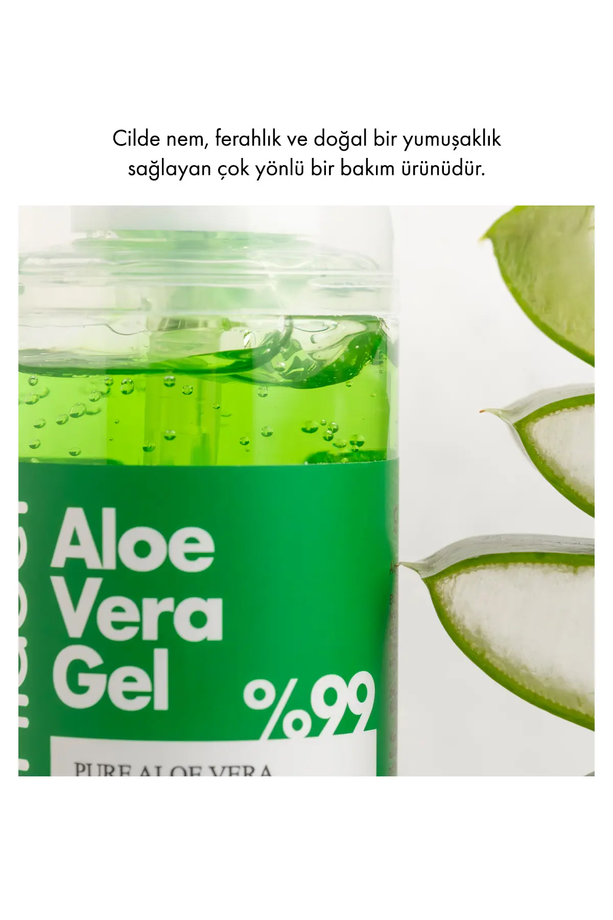 Green Label Aloe Vera Gel - Aloe Vera Jel Nemlendirici Ve Yatıştırıcı 200 Ml.