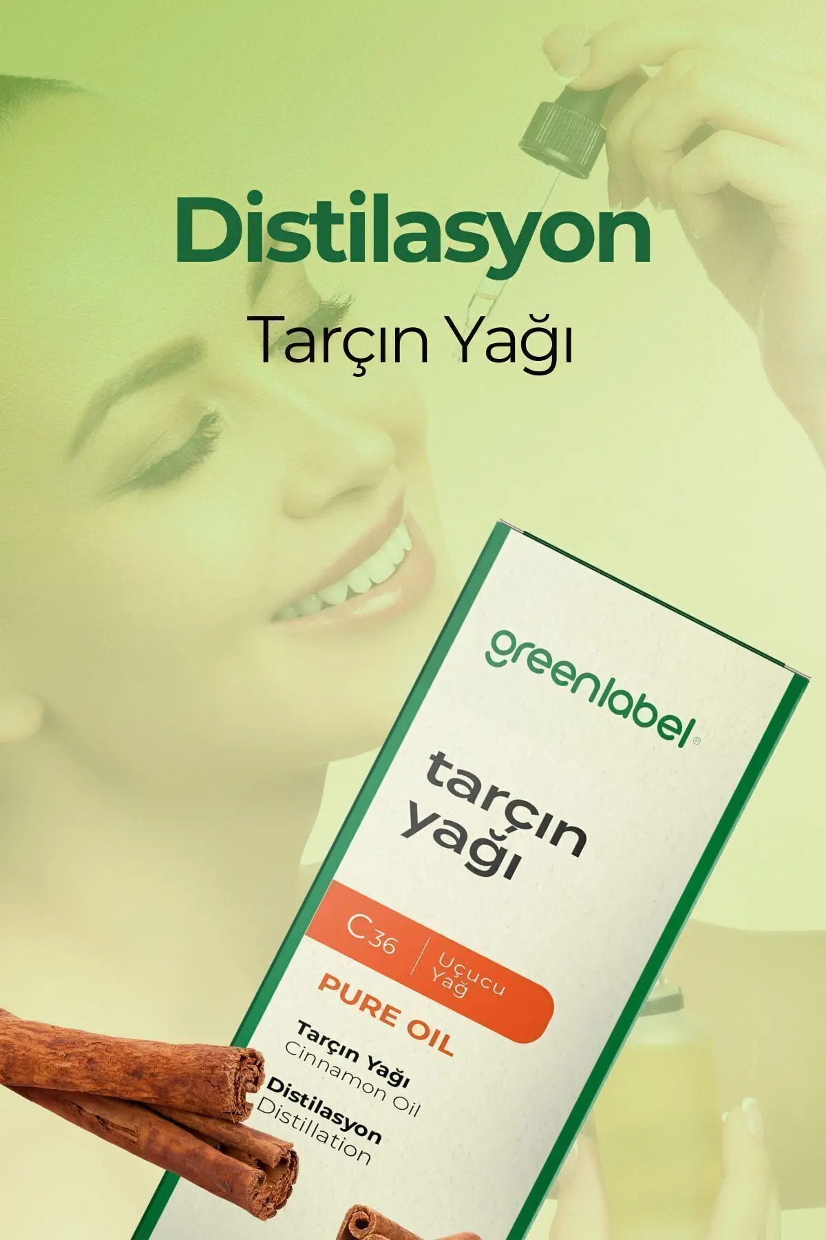 Green Label Tarçın Yağı %100 Doğal Ve Saf 10ml