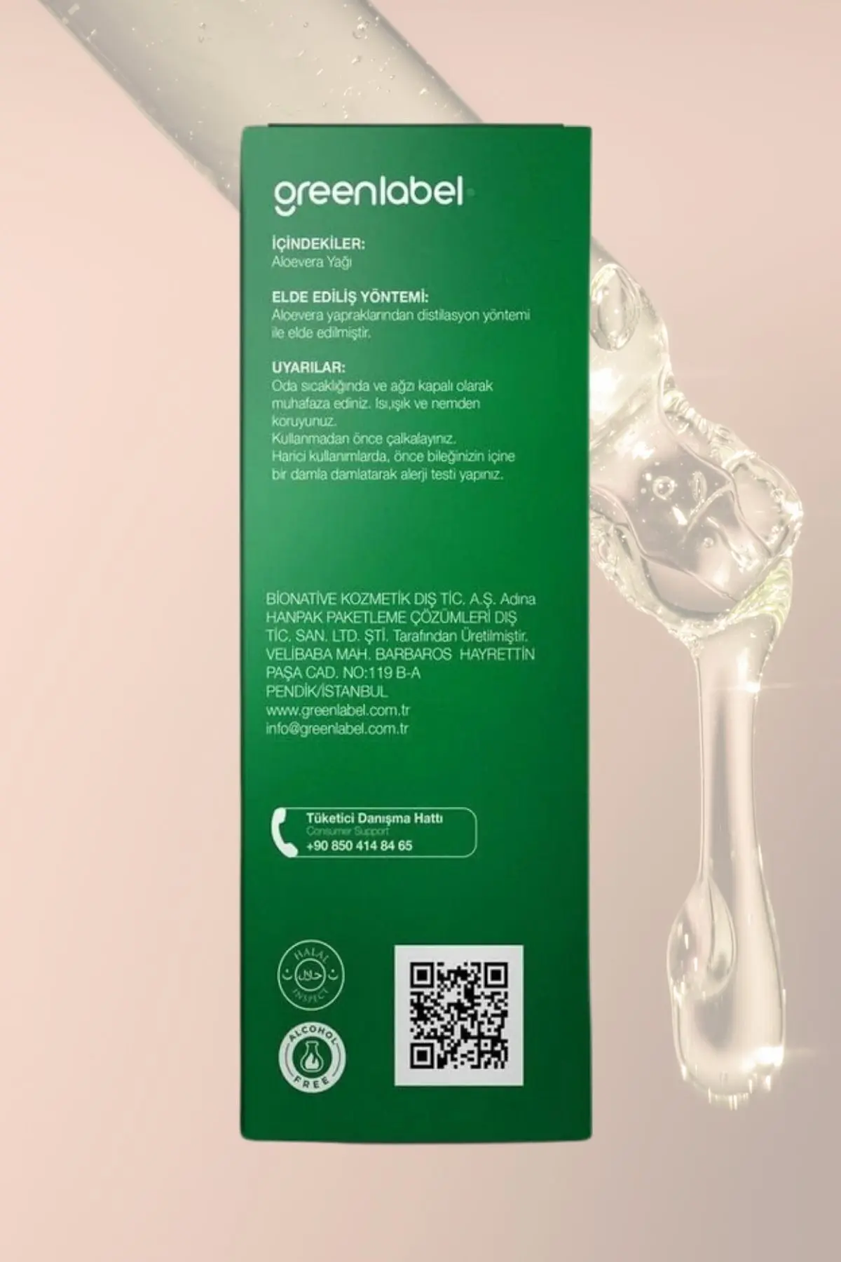 Green Label Aloevera Yağı Soğuk Sıkım %100 Doğal Ve Saf 20ml