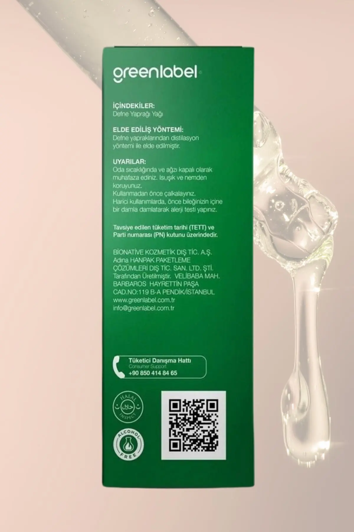 Green Label Defne Yaprağı Yağı %100 Doğal Ve Saf 10ml