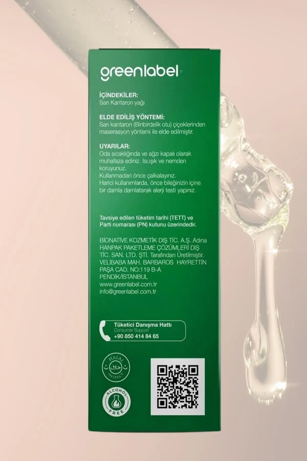 Green Label Sarı Kantaron Yağı 50 Ml.
