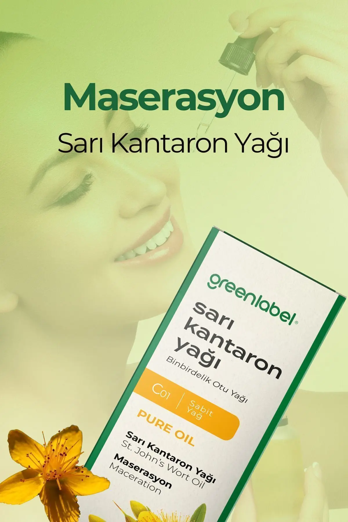 Green Label Sarı Kantaron Yağı 50 Ml.