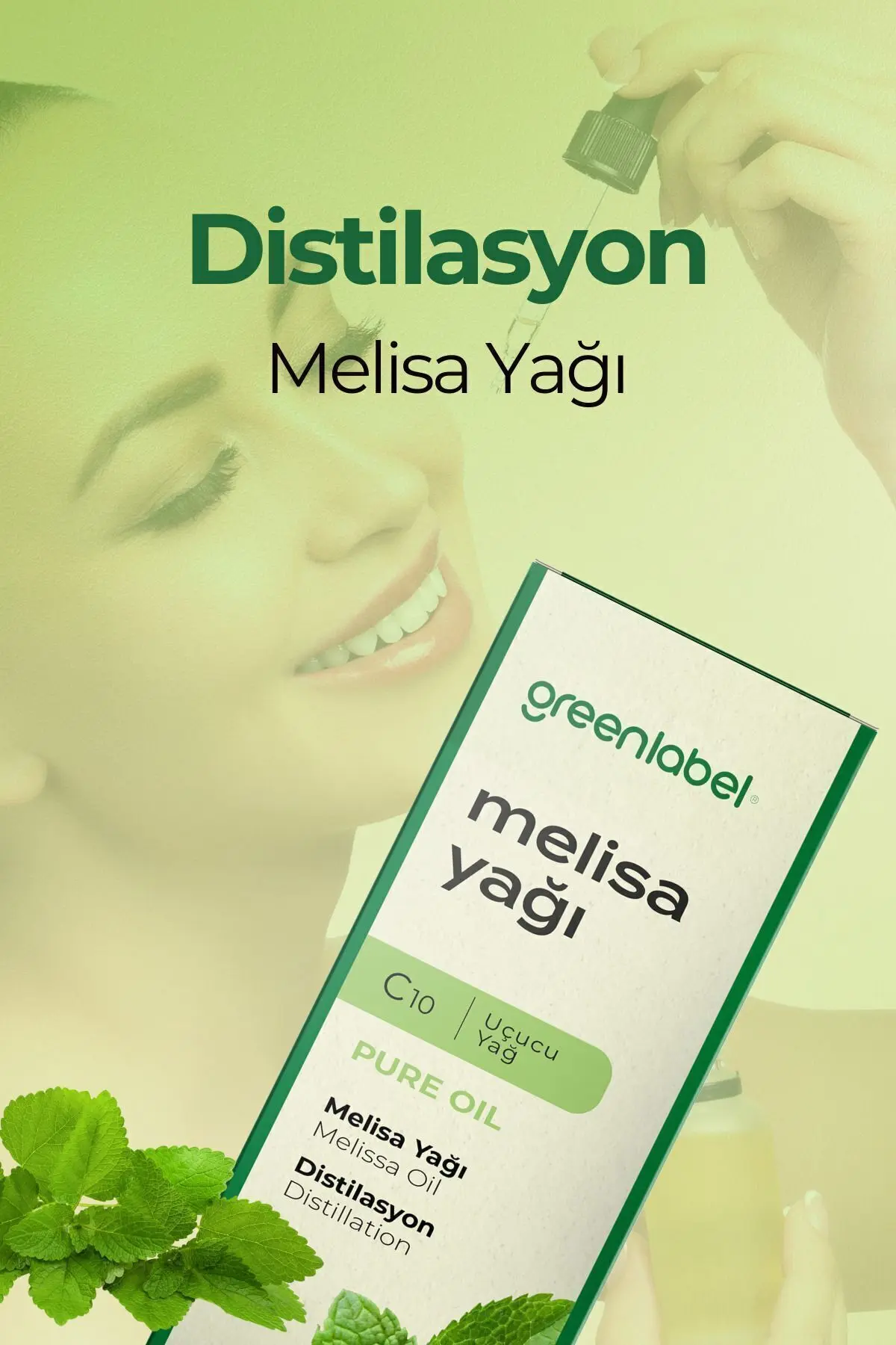 Green Label Melisa Yağı %100 Doğal Ve Saf 10ml