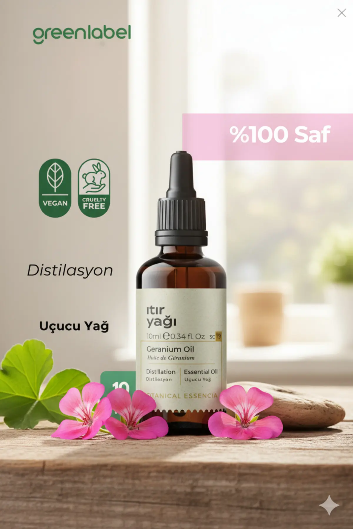 Green Label Itır Yağı %100 Saf Doğal Ve Organik 10ml