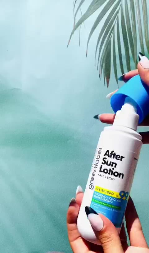 Green Label Güneş Sonrası Vücut Losyonu Aloe Vera Ve Nane Ekstraktı Içeren After Sun Body Lotion 200 ml