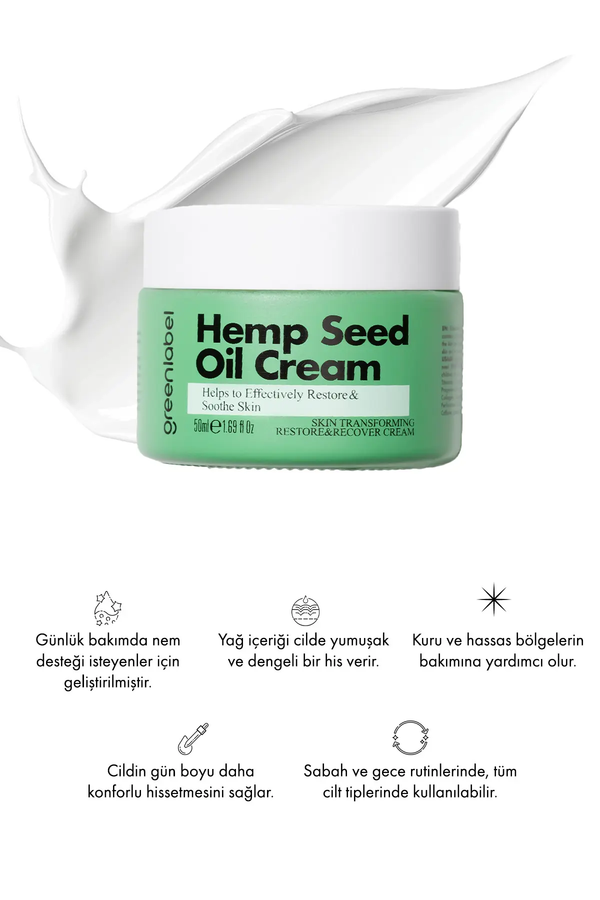 Green Label Greenlabel Kenevir Yağı Kremi - S.o.s Krem