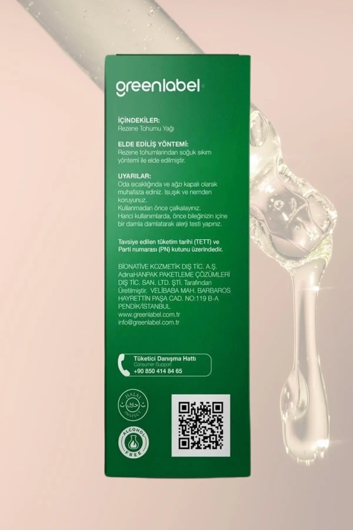 Green Label Rezene Yağı Soğuk Sıkım %100 Doğal Ve Saf 20ml