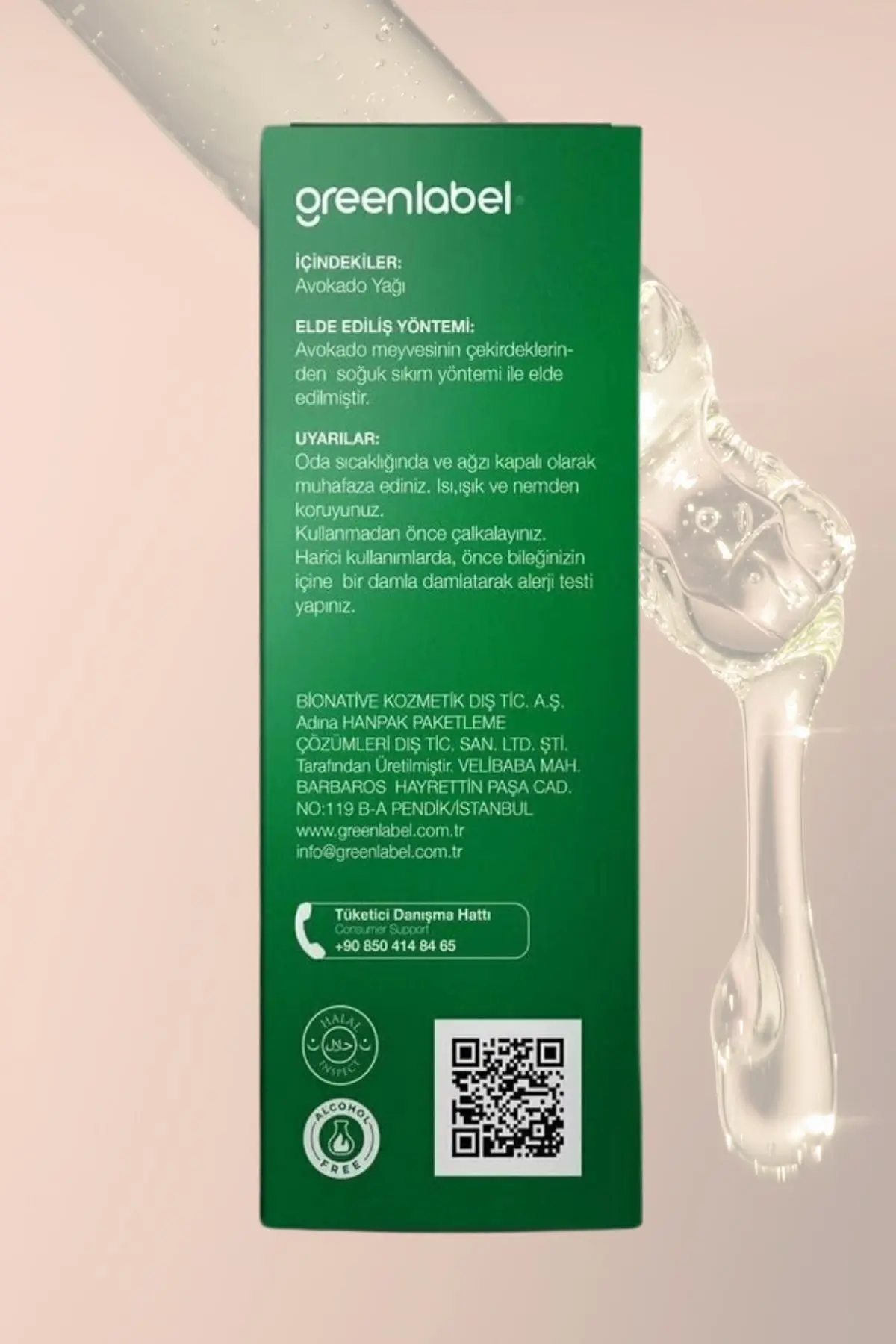 Green Label Avokado Yağı Soğuk Sıkım %100 Doğal Ve Saf 20ml