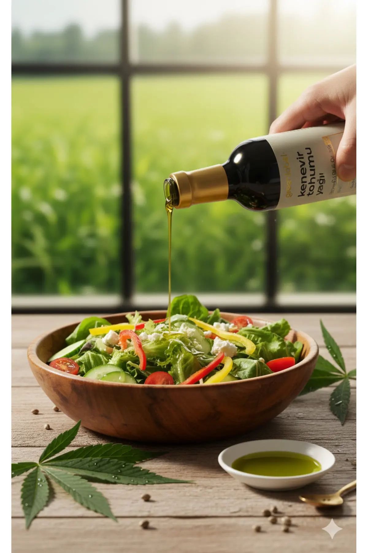 Green Label Soğuk Sıkım Kenevir Tohumu Yağı 180 ml
