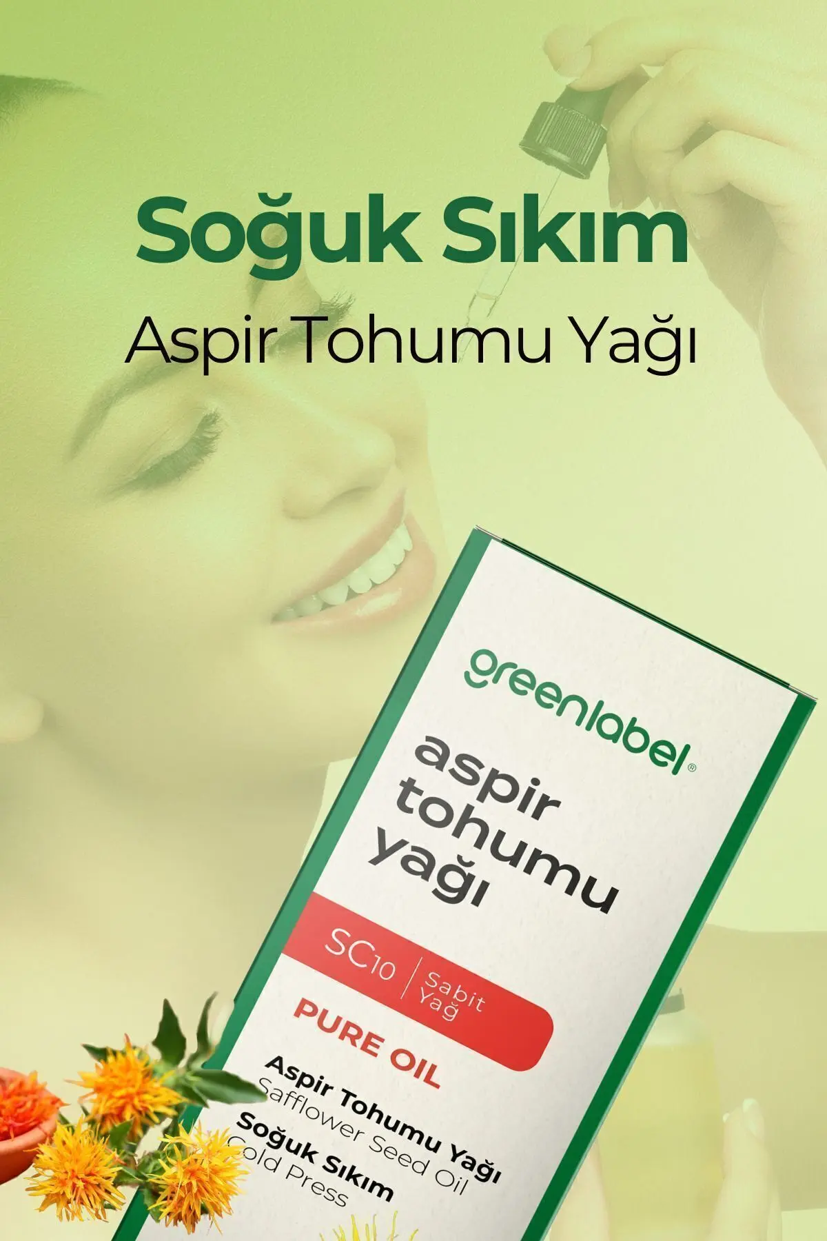 Green Label Aspir Tohumu Yağı Soğuk Sıkım %100 Doğal Ve Saf 50ml