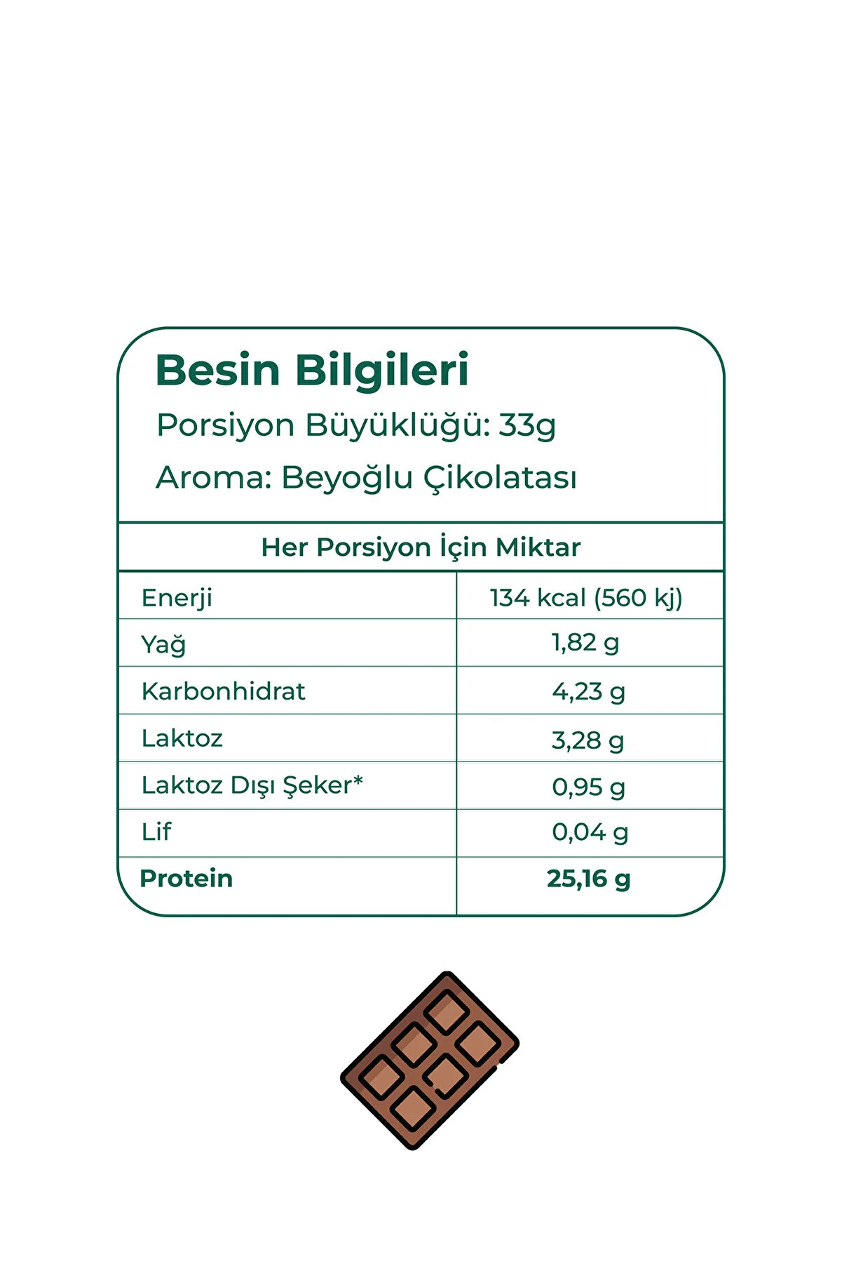 yeşilmarka Whey Protein Tozu - Beyoğlu Çikolatası 100 g