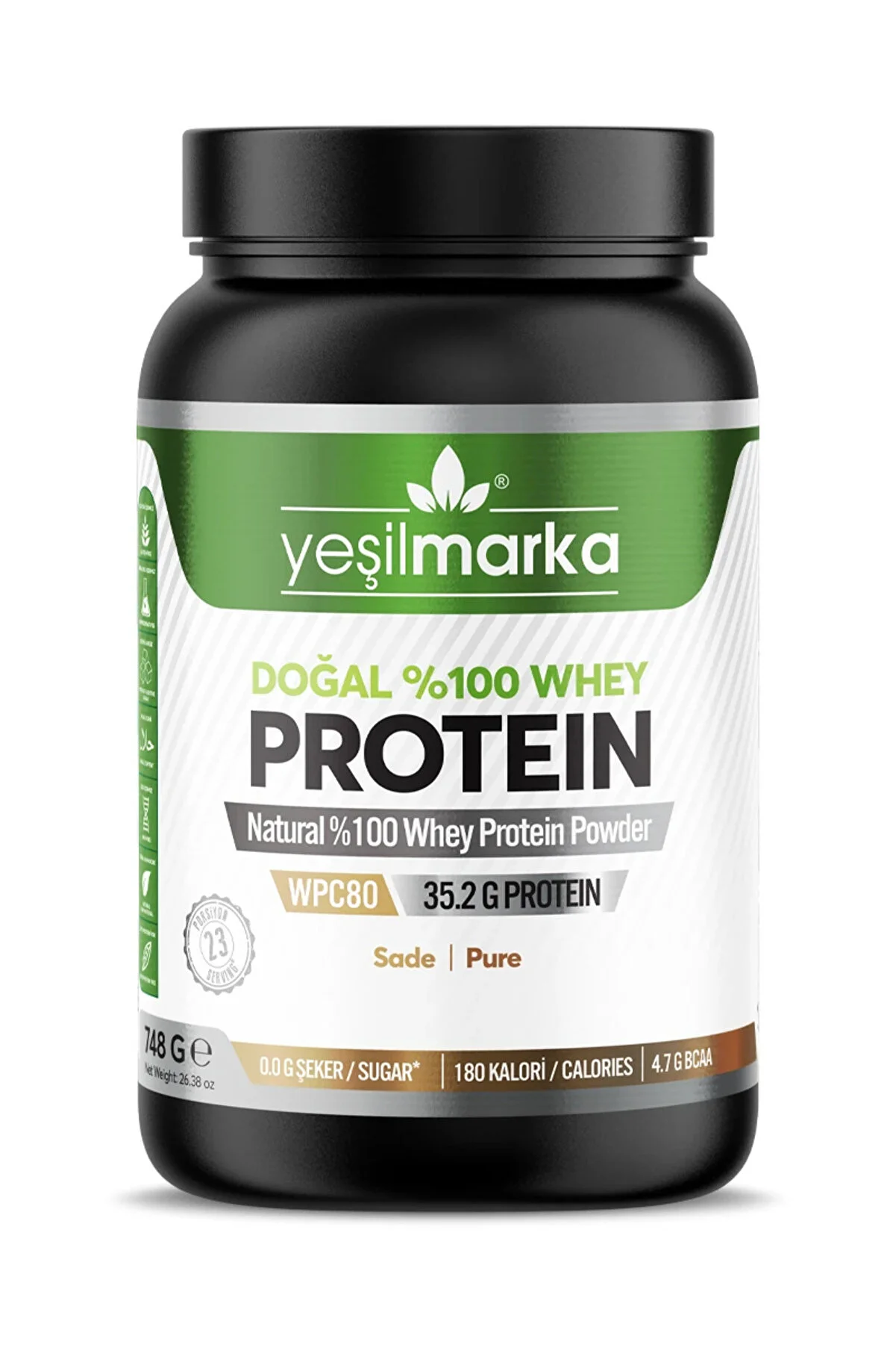 yeşilmarka Whey Protein Tozu - Sade 748g
