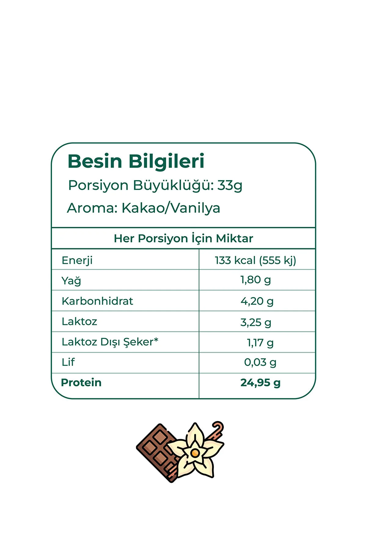 yeşilmarka Whey Protein Tozu - Vanilya / Kakao 100 g