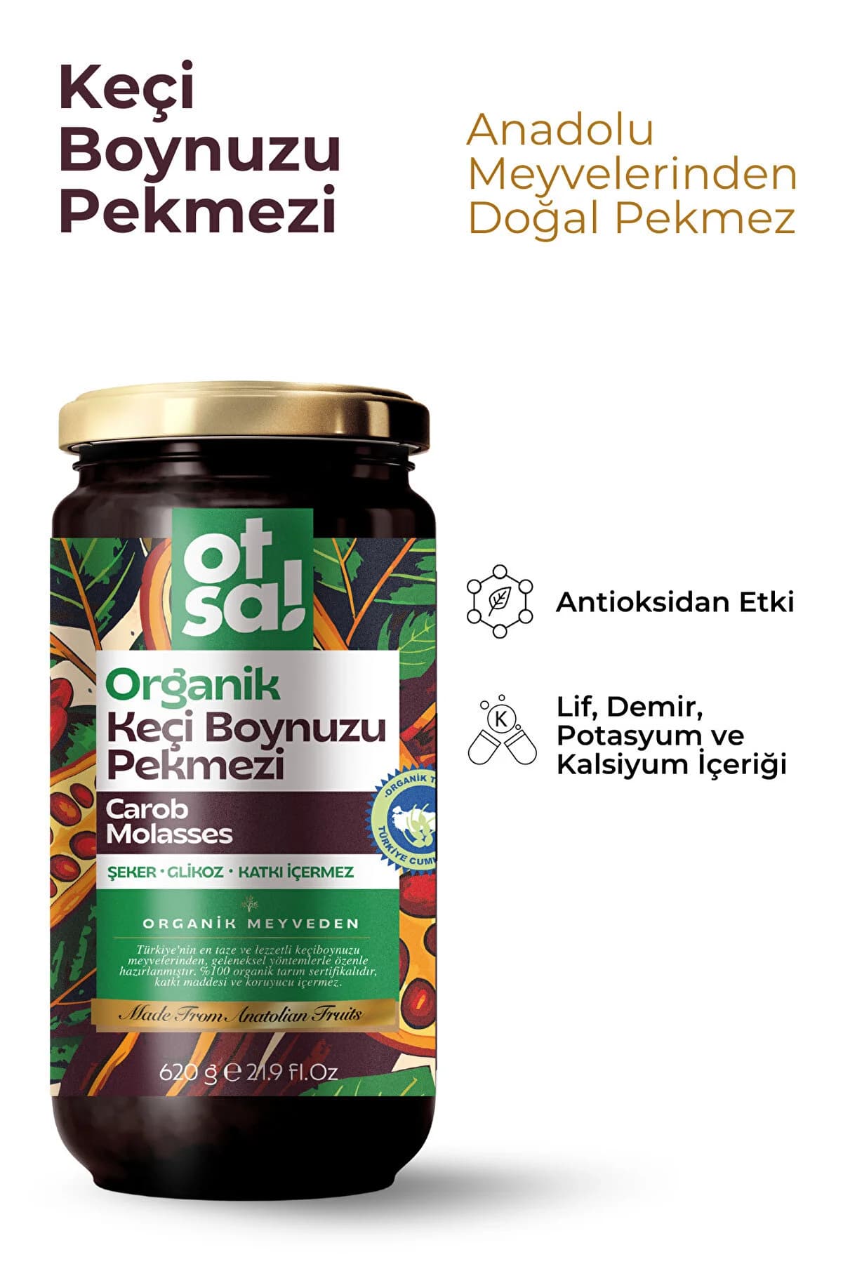 Otsa Organik Keçi Boynuzu Pekmezi 620g