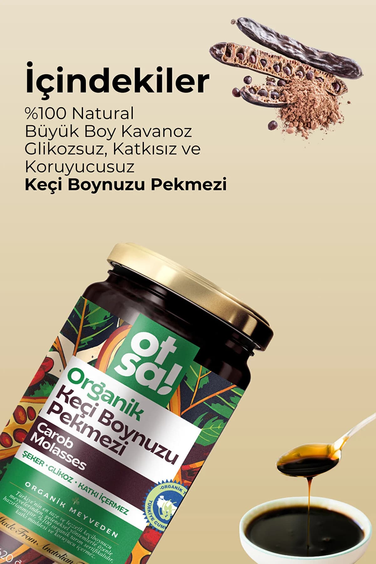 Otsa Organik Keçi Boynuzu Pekmezi 620g