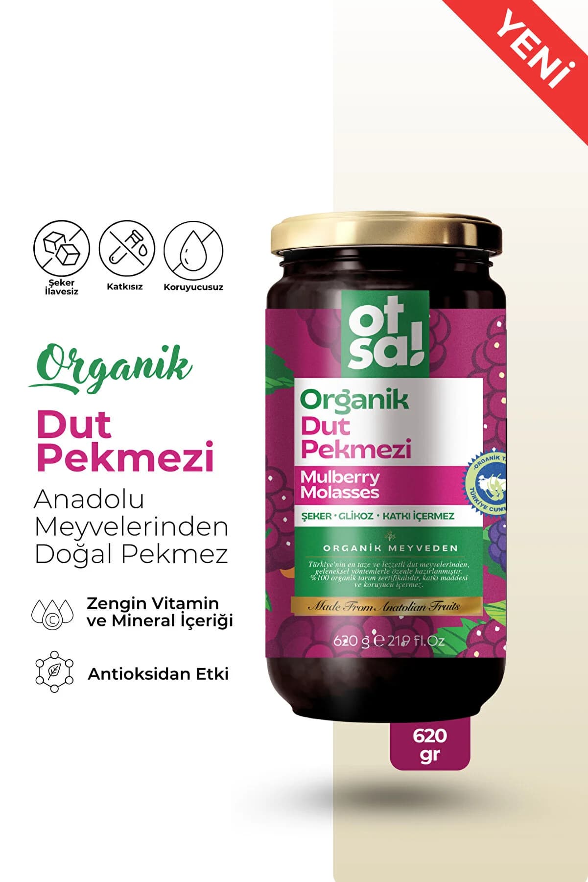 Otsa Organik Dut Pekmezi 620g