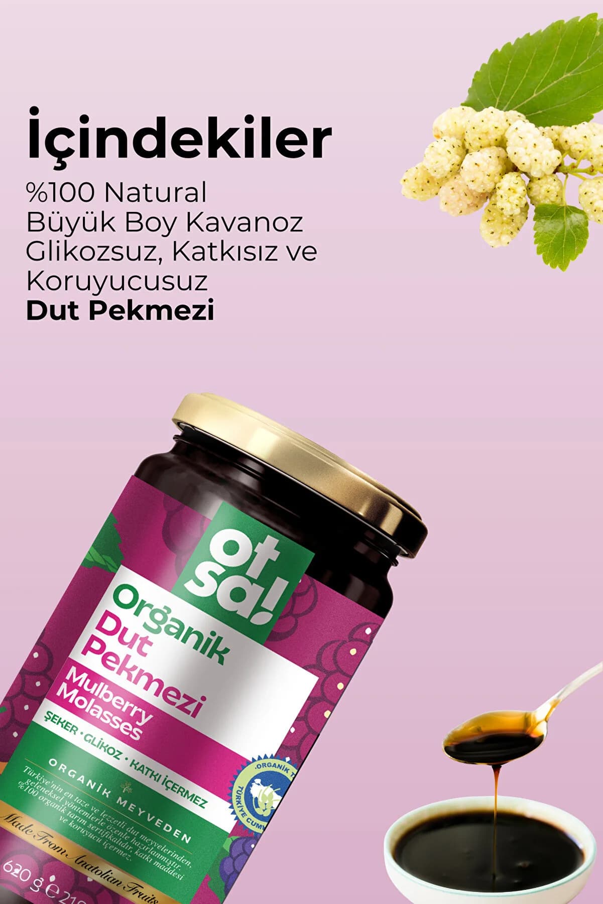 Otsa Organik Dut Pekmezi 620g