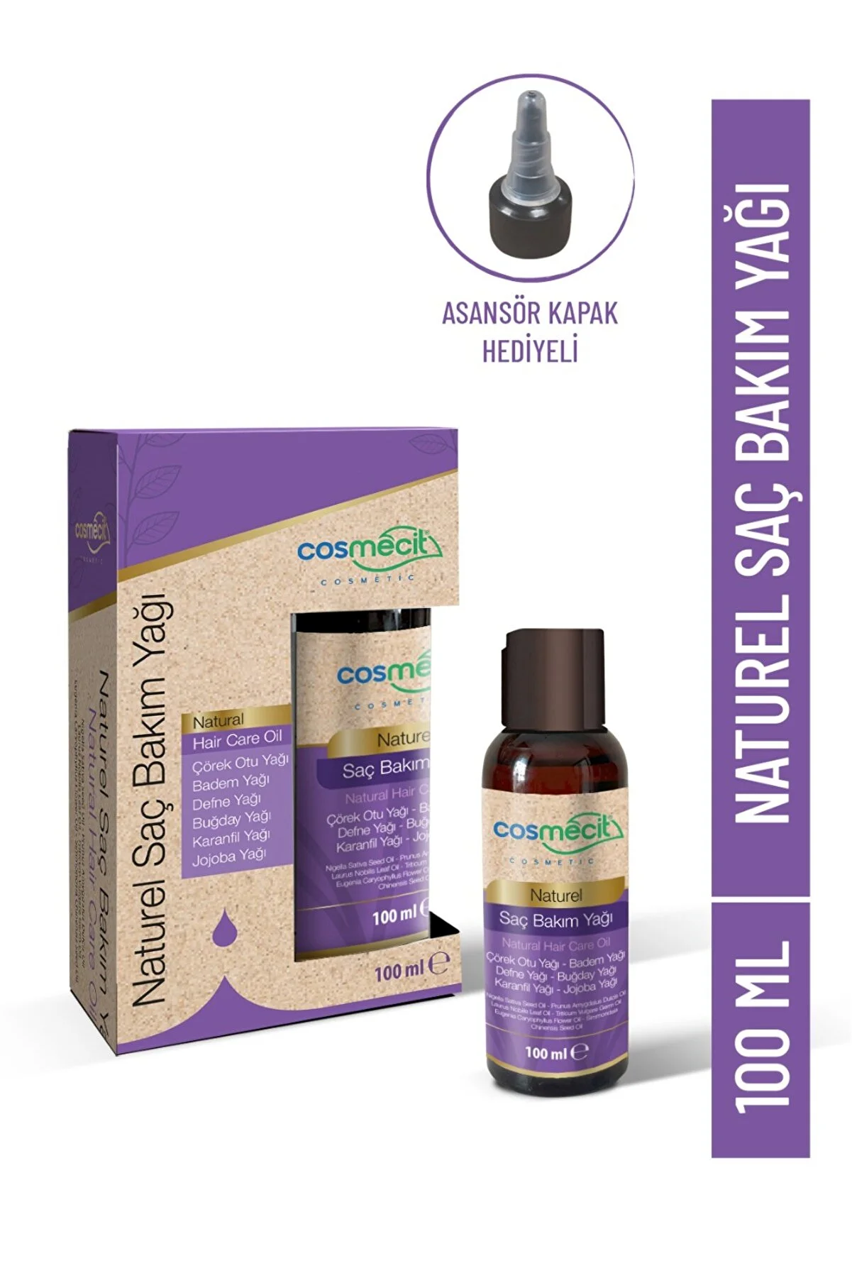 cosmecit Naturel Saç Bakım Yağı 100 ml - Bitkisel Yağ Kompleksi