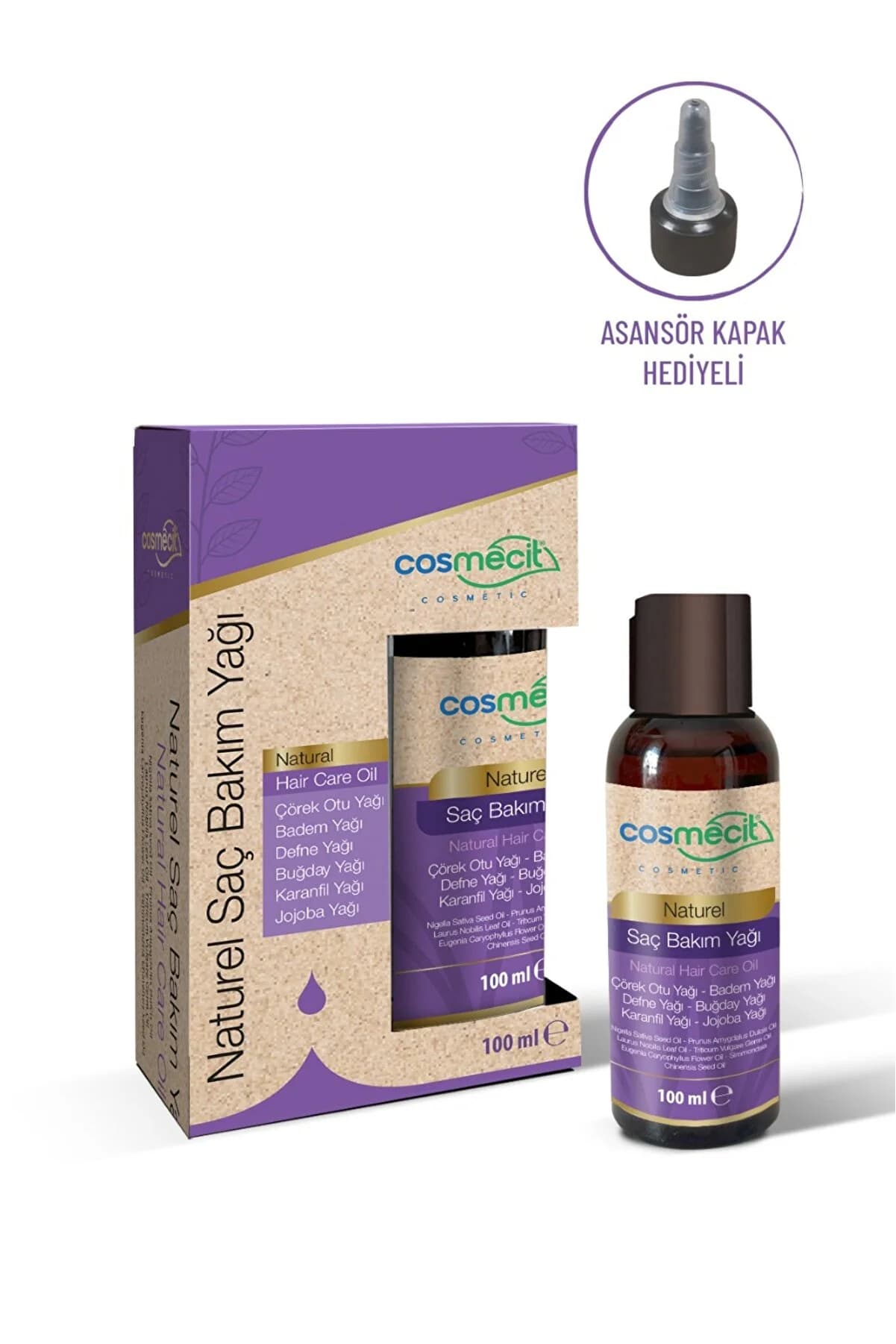 cosmecit Naturel Saç Bakım Yağı 100 ml - Bitkisel Yağ Kompleksi