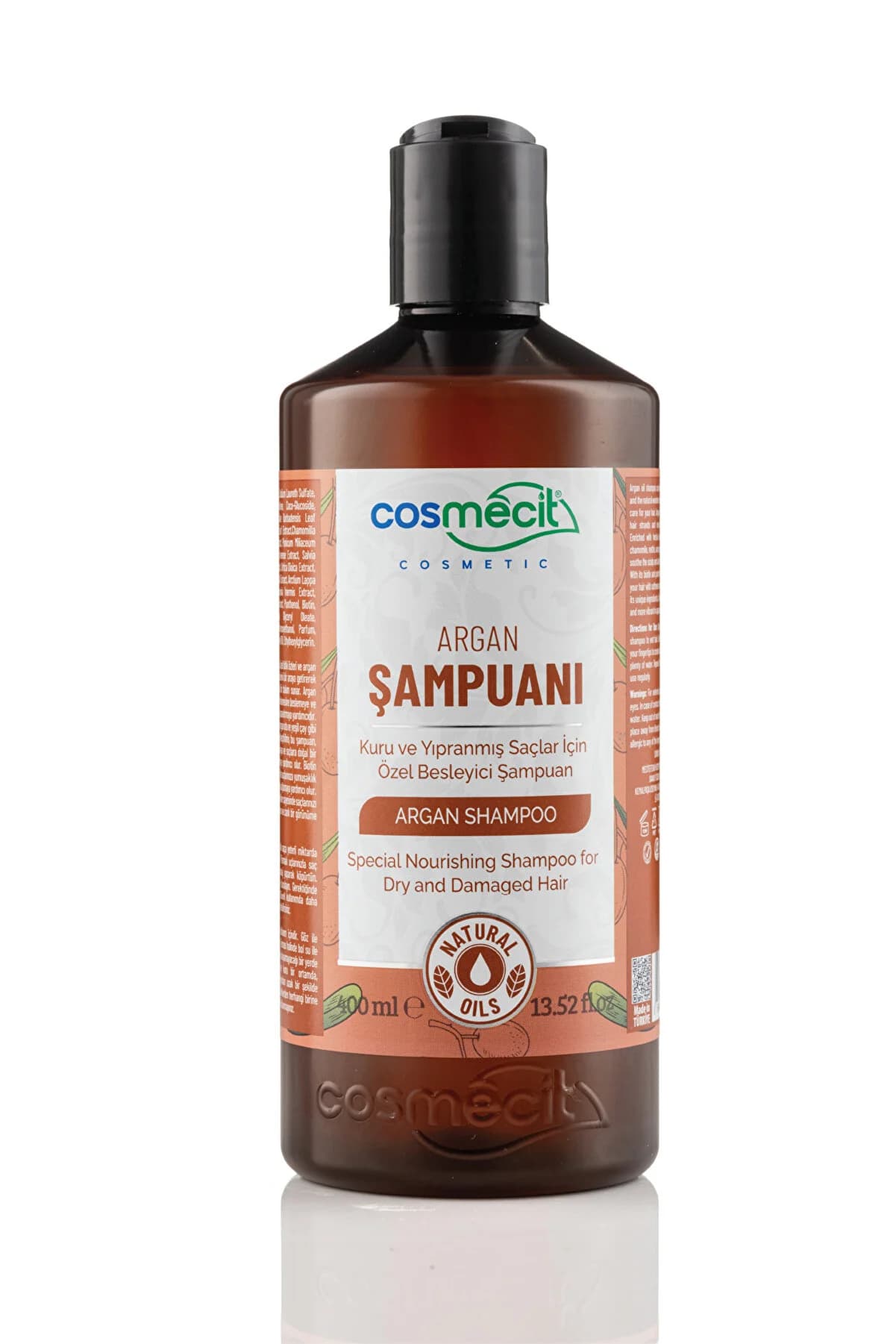 cosmecit Kuru Ve Yıpranmış Saçlar Için Besleyici Argan Yağlı Şampuan 400ml