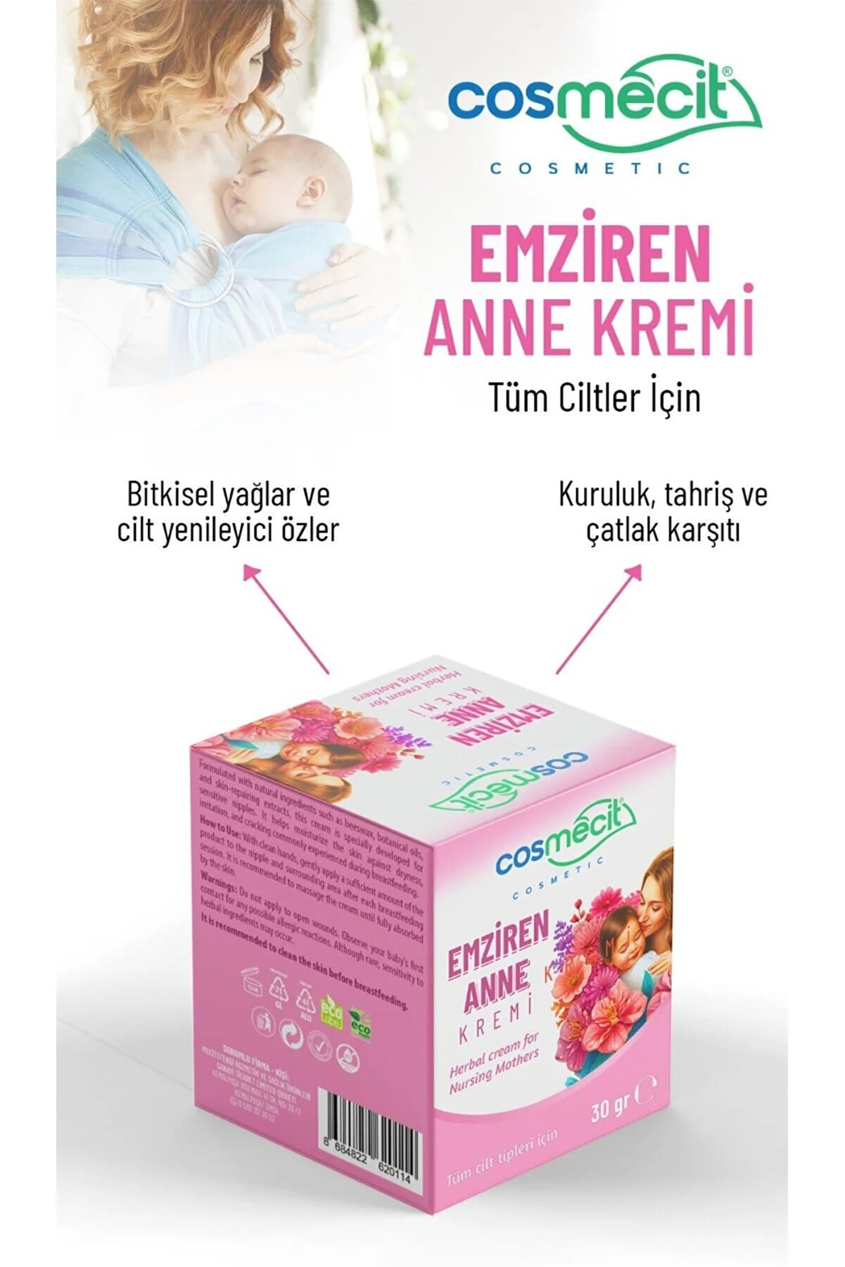 cosmecit Emziren Anne Göğüs Ucu Kremi 30GR