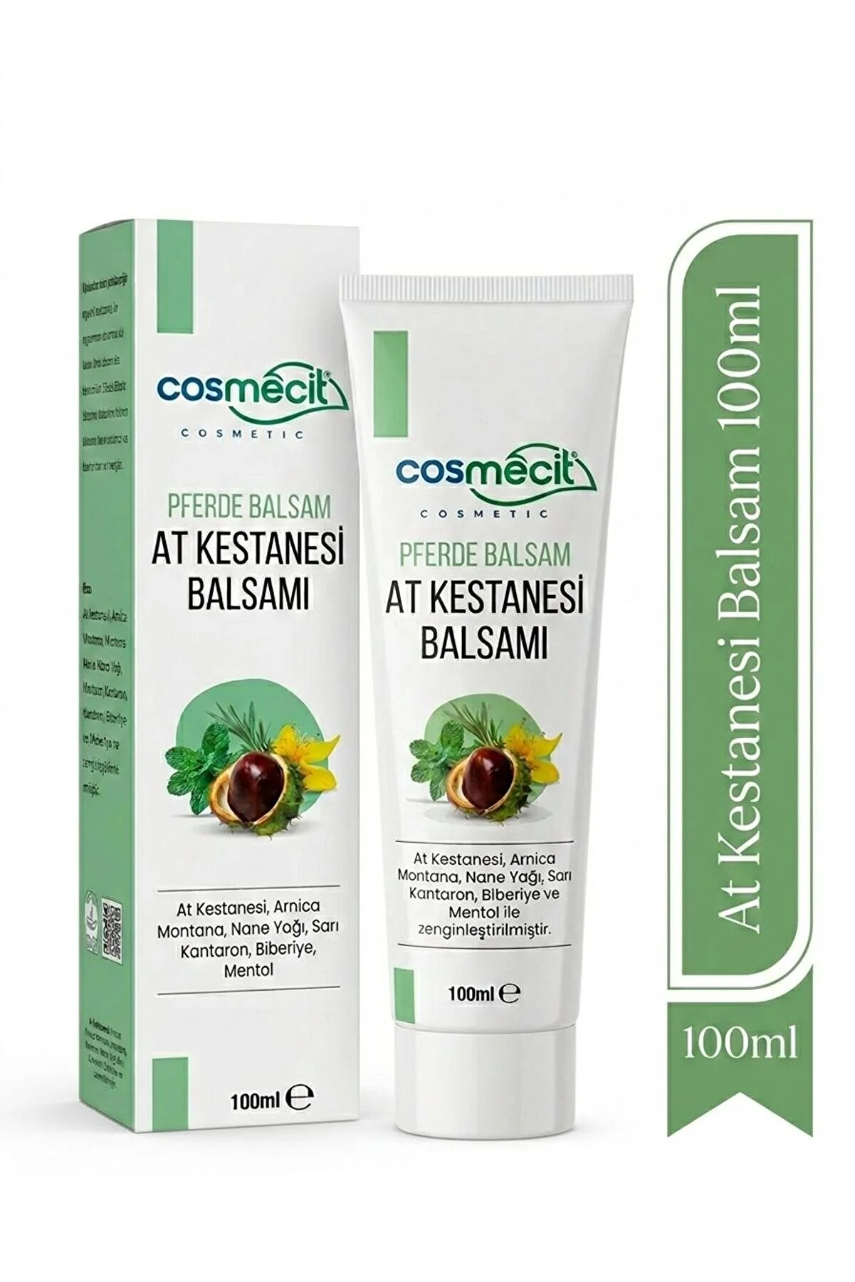 cosmecit At Kestanesi Balsamı Masaj Jeli 100 ml - Arnica, Mentol, Sarı Kantaron Özlü Masaj Kremi