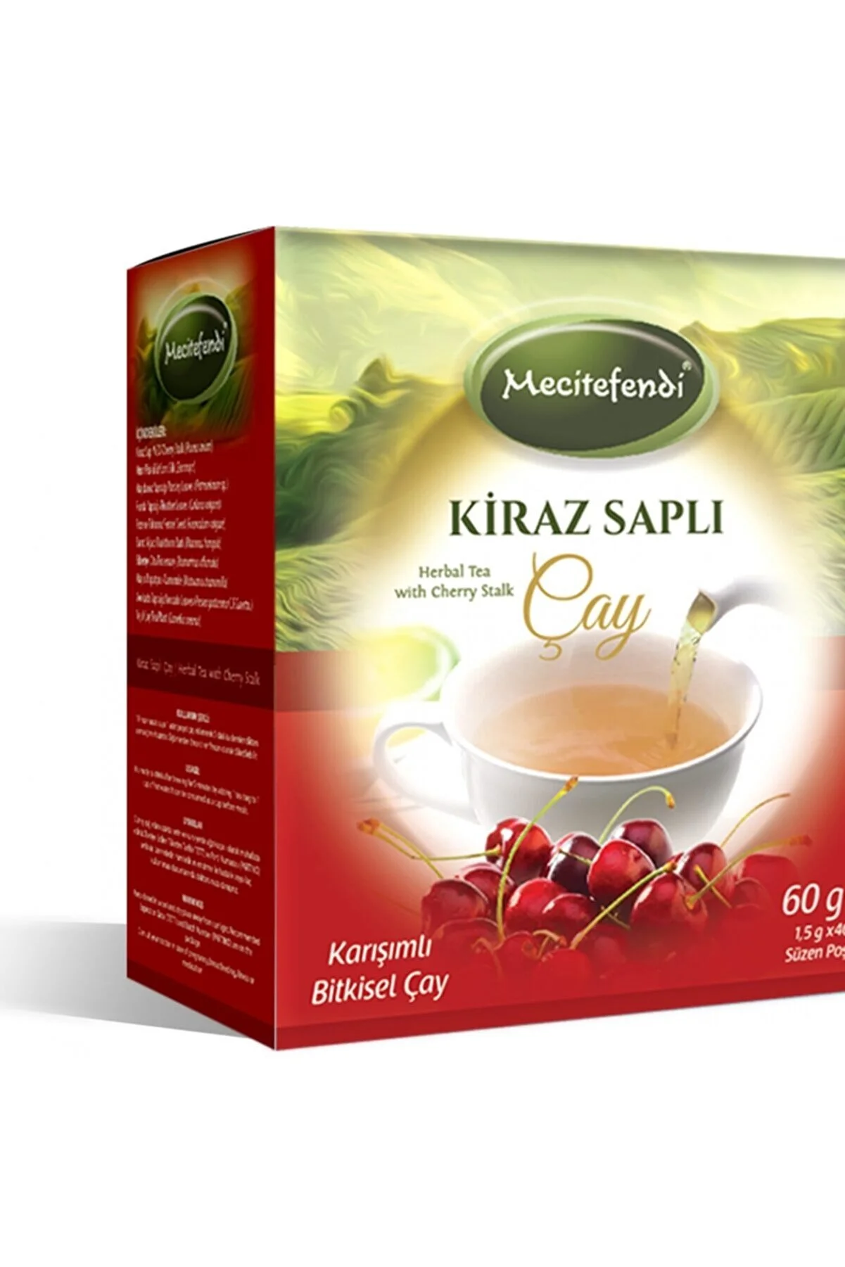 Mecitefendi Süzen Poşet Kiraz Saplı Çay 40‘lı