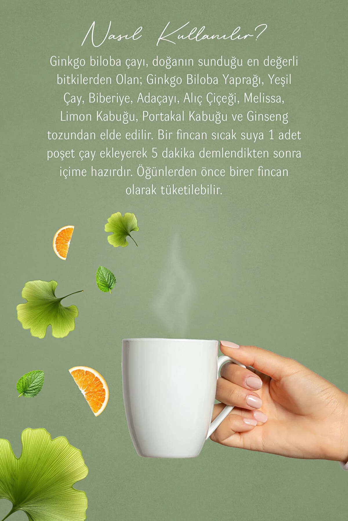 Mecitefendi Ginkgo Bilobalı Çay Süzen Poşet 40'lı