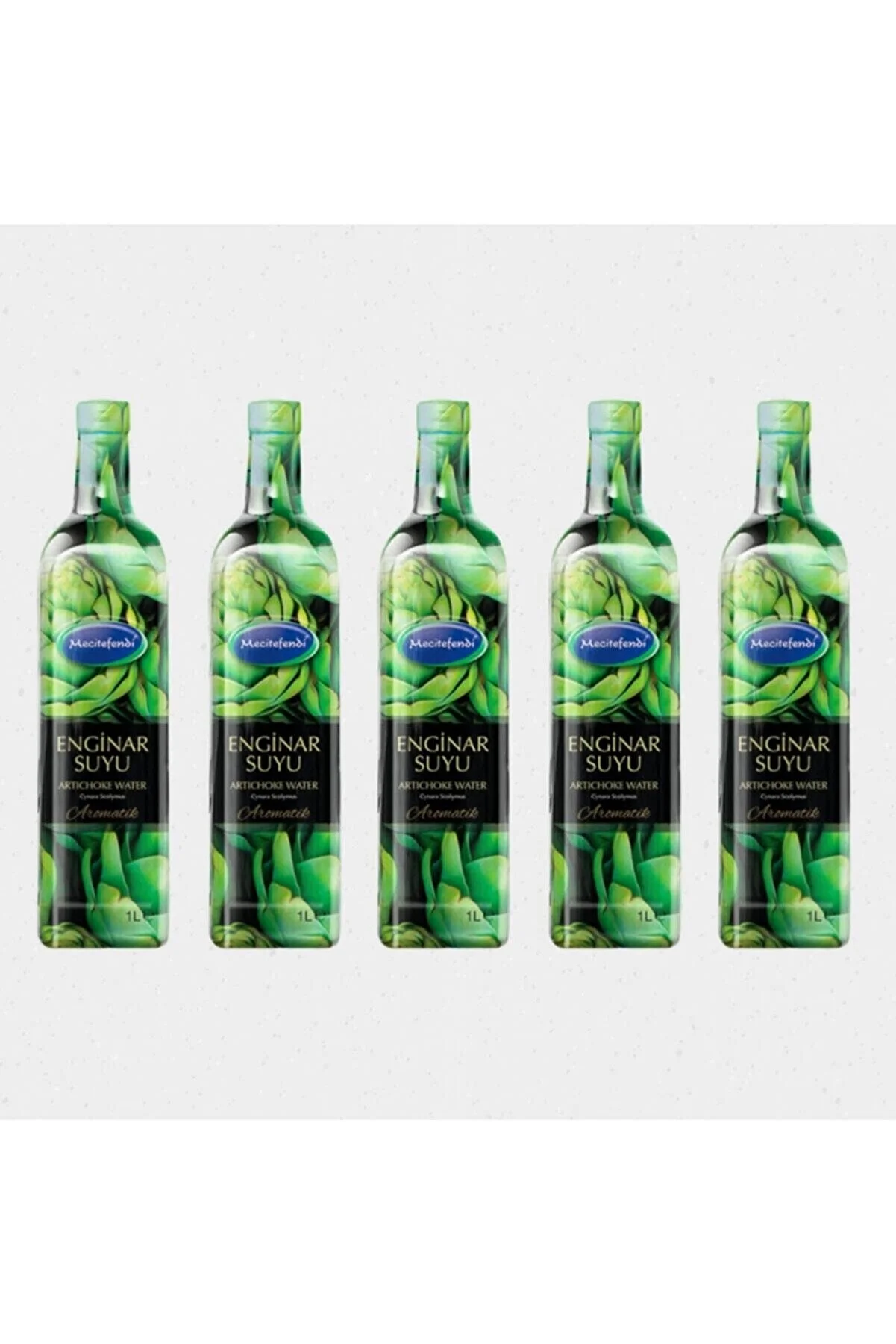 Mecitefendi 5 Adet Enginar Suyu Cam Şişe X 1 Litre