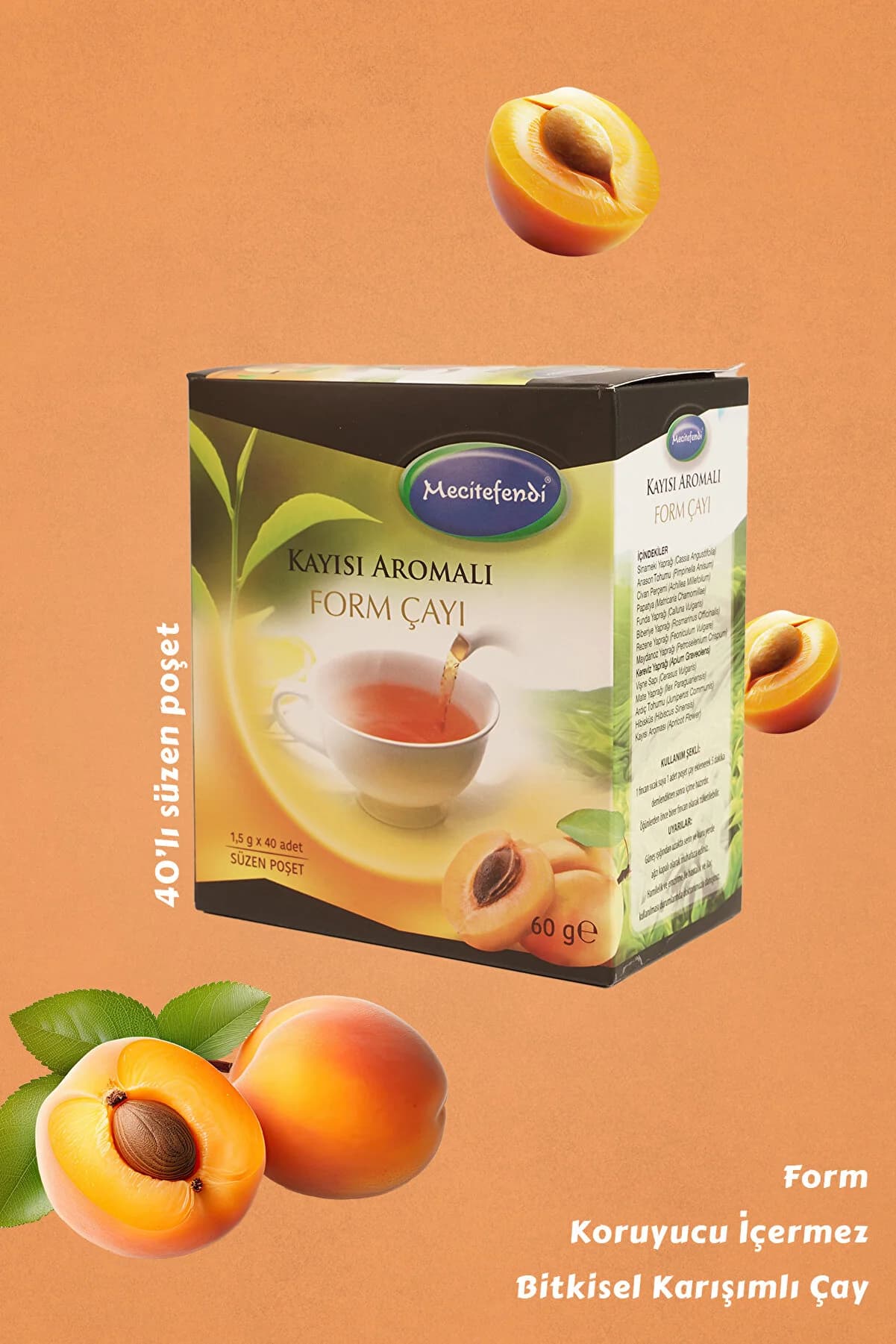 Mecitefendi Kayısı Aromalı Form Çayı