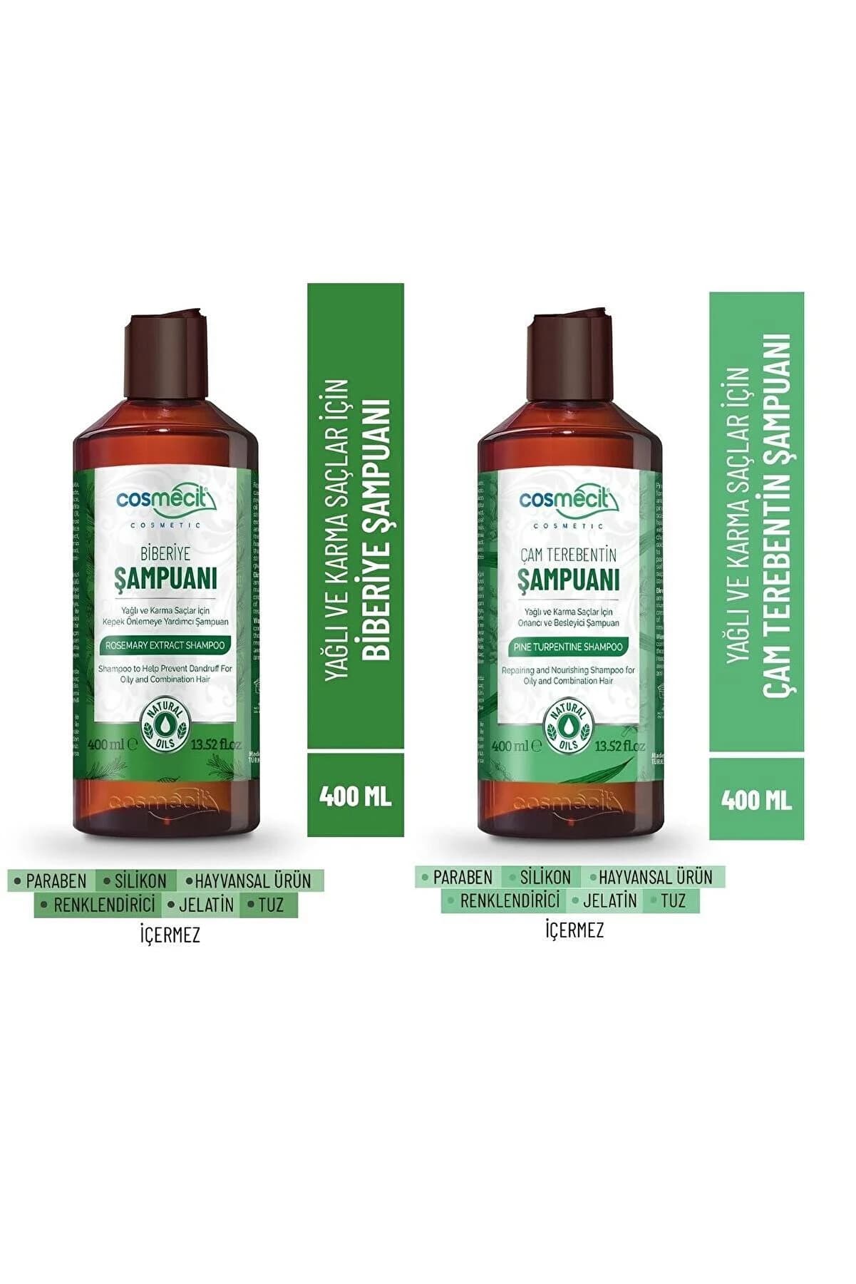 cosmecit Biberiye + Çam Terebentin Şampuan 2'li Set (2*400ML)