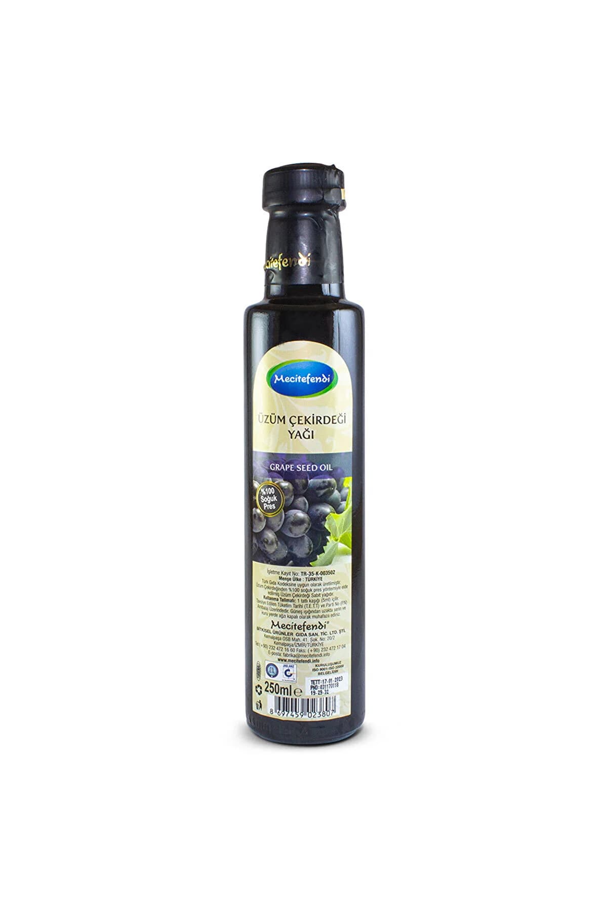 Mecitefendi Üzüm Çekirdeği Yağı 250 ml