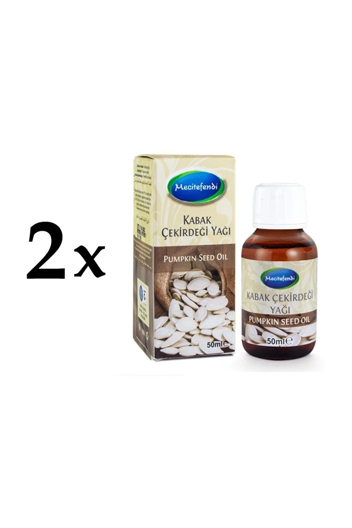 Mecitefendi 2 Adet Mecitefendi Kabak Çekirdeği Yağı 2x50 ml