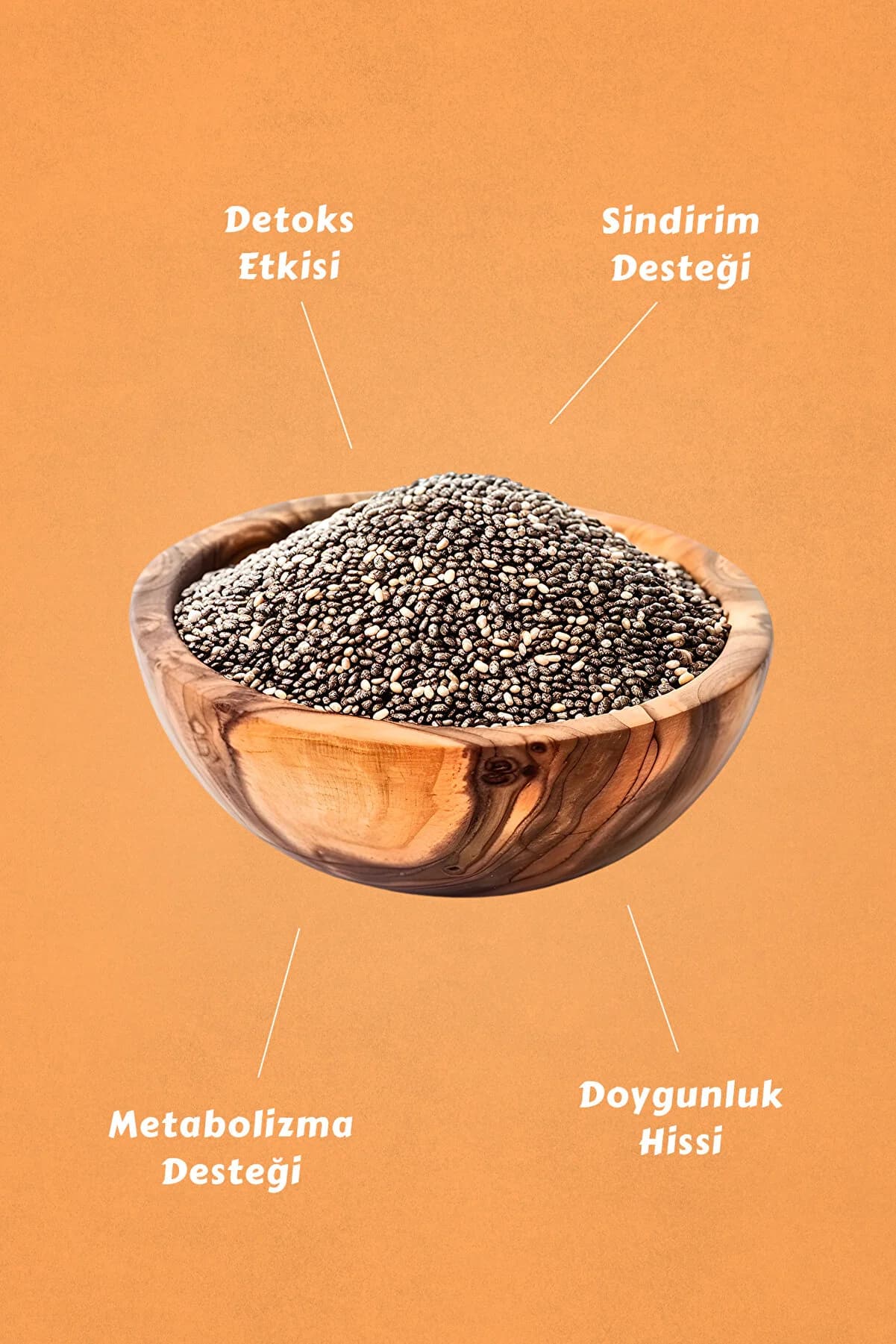 Mecitefendi Chia Tohumu Çayı Süzen Poşet 40'lı