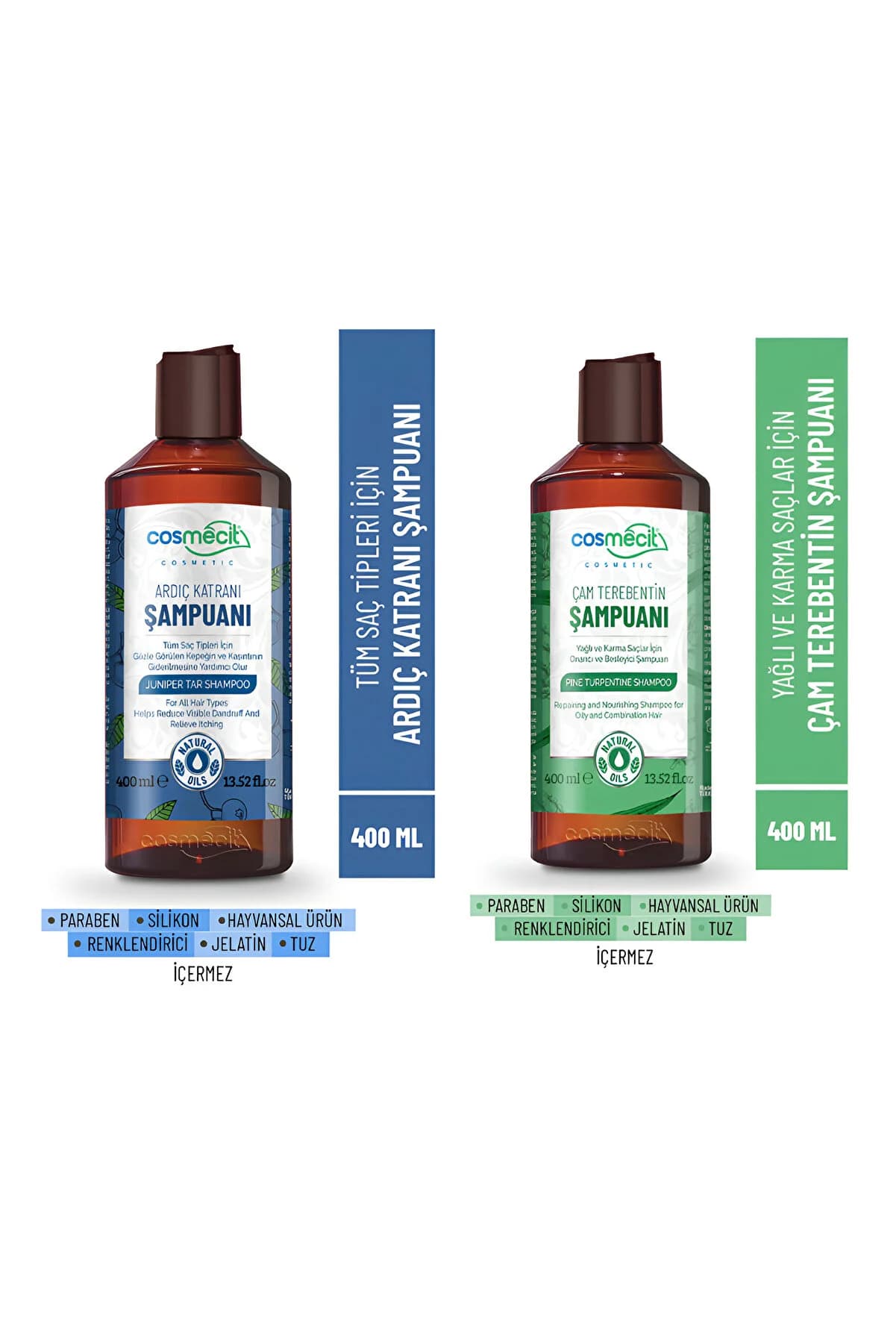 cosmecit Ardıç Katranı + Çam Terebentin Şampuan 2'li Set