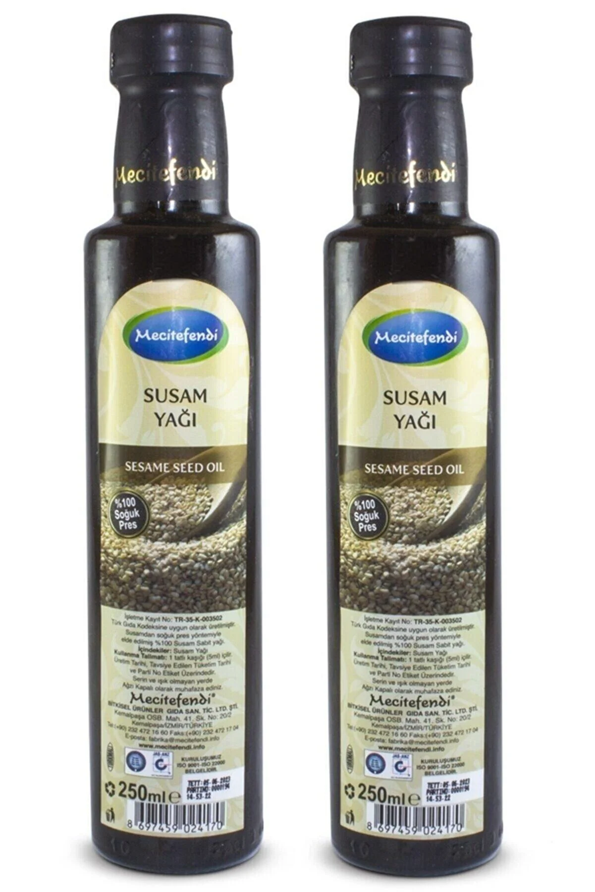 Mecitefendi 2 Adet Susam Yağı 2x250 Ml
