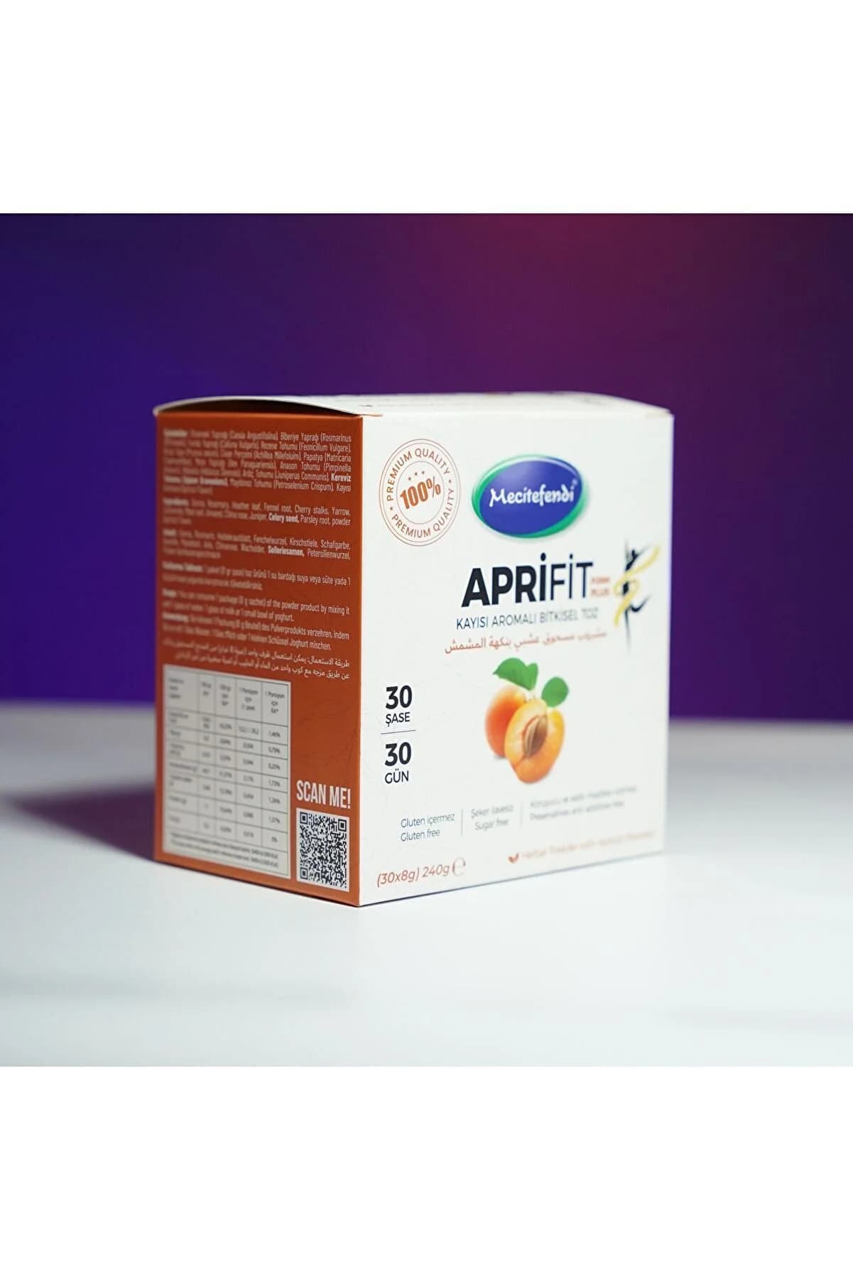 Mecitefendi Aprifit Form Plus Toz 240 Gr Kayısılı 2'Li Paket - 2 Kutu (60 Şase)
