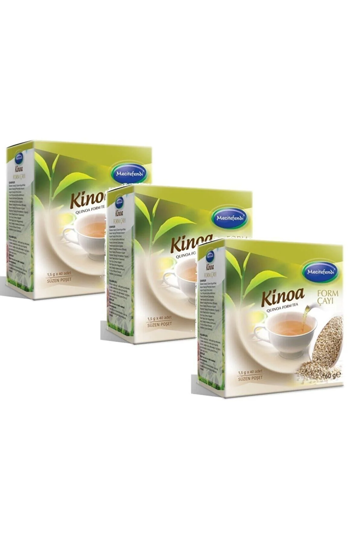 Mecitefendi 3 Adet Kinoa Form Çayı (süzen Poşet 40'lı) Kinoalı Form Çayı