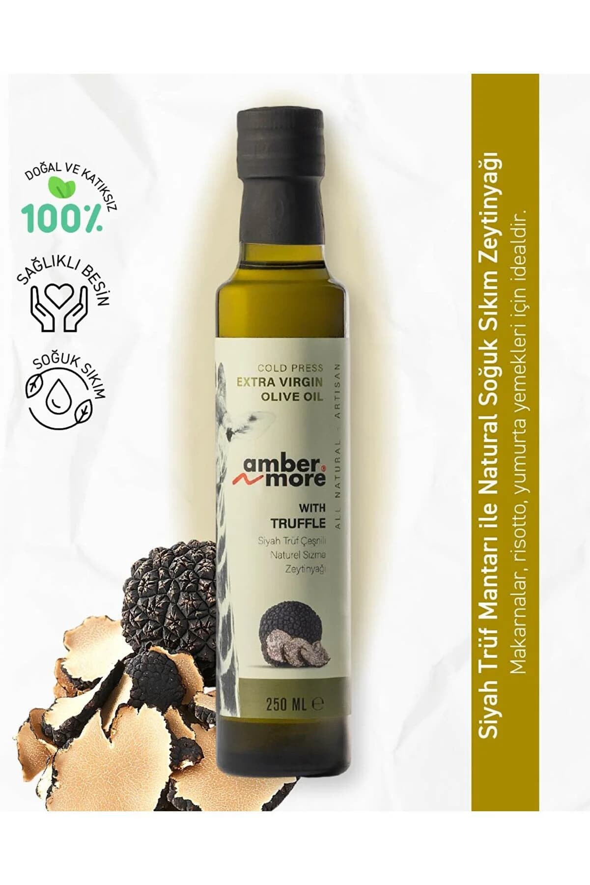 AMBERNMORE Siyah Trüf Çeşnili Naturel Sızma Zeytinyağı